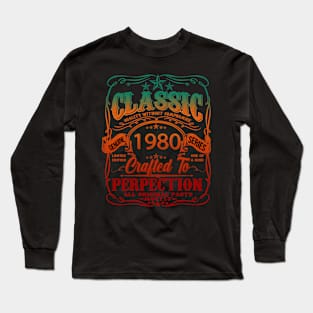 Vintage 1980 Limited Edition  44 Year old 44th Birthday Long Sleeve T-Shirt